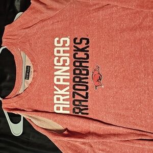 Arkansas Razorback Long Sleeve w Shoulder Cut Outs(originally bought that way)